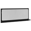 vidaXL Spiegelablage Schwarz Eichen-Optik 90 x 10,5 x 37 cm