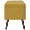 vidaXL Hocker mit Stauraum 3 Stk. Senfgelb Samt