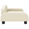 vidaXL Hundebett Creme 70x45x30 cm Kunstleder