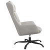 vidaXL Relaxsessel Hellgrau Wildleder-Optik