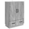 vidaXL Sideboard Graues Sonoma 66 x 34,5 x 92 cm Holzwerkstoff