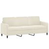 vidaXL 3-tlg. Sofagarnitur Creme Samt