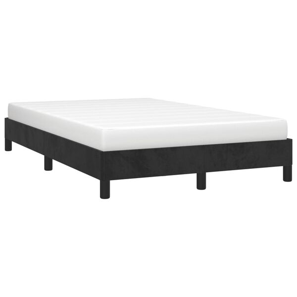 vidaXL Bettgestell ohne Matratze Schwarz 120x200 cm Samt