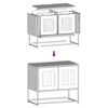 vidaXL TV-Schrank Rosa 68x39x60,5 cm Kaltgewalzter Stahl