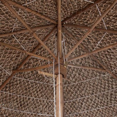 vidaXL Bambus-Sonnenschirm mit Bananenblatt-Dach 210 cm