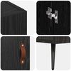 vidaXL Sideboard Schwarz Eichen-Optik 89,5 x 34 x 80 cm Holzwerkstoff