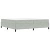vidaXL Bettrahmen Hellgrau 200 x 200 cm Stoff
