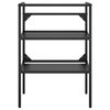 vidaXL Badezimmer Waschtischgestell Schwarz 59x38x83 cm Eisen