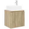 vidaXL Wandmontierte Waschtisch Sonoma-Eiche 49,5 x 41 x 63 cm