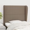 vidaXL Kopfteil mit Ohren Taupe 103x23x118/128 cm Stoff