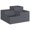 vidaXL Gartenblumentopf Anthrazit 100 x 100 x 48 cm Stahl