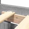 vidaXL Bettgestell mit Kopfteil Grau Sonoma 200x200cm Holzwerkstoff