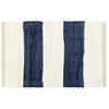 vidaXL Tischsets 6 Stk. Chindi Gestreift Blau und Wei&szlig; 30x45 cm