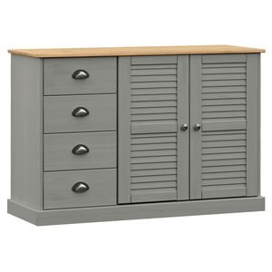 vidaXL Sideboard mit Schubladen VIGO 113x40x75 cm Massivholz Kiefer