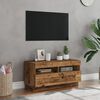 vidaXL TV-Schrank mit LED-Leuchten Altholz-Optik 80x35x40 cm