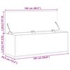 vidaXL Truhe Sonoma-Eiche 102x35x35 cm Holzwerkstoff