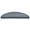 vidaXL Stufenmatten 30 Stk. 56x17x3 cm Hellgrau und Blau Halbrund