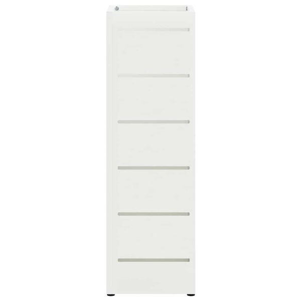 vidaXL Sonnenschirmhalter Weiß 15,5 x 15,5 x 49 cm Metall