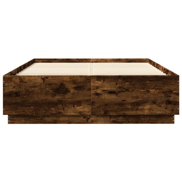 vidaXL Bettgestell R&auml;uchereiche 150x200 cm Holzwerkstoff
