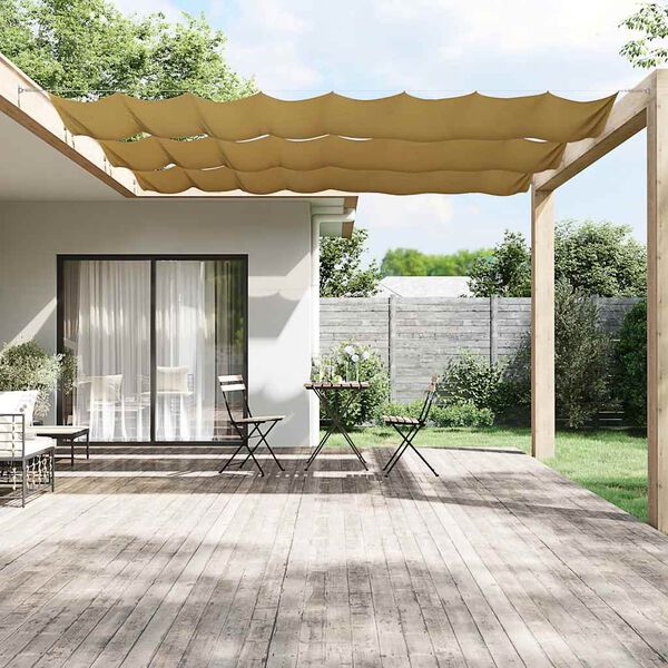 vidaXL Senkrechtmarkise Beige 180x1000 cm Oxford-Gewebe