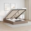 vidaXL Ottoman-Bett ohne Matratze Cappucino 140x190cm Kunstleder