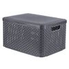 Curver Aufbewahrungsbox mit Deckel Style L 30L Metallic Silbern