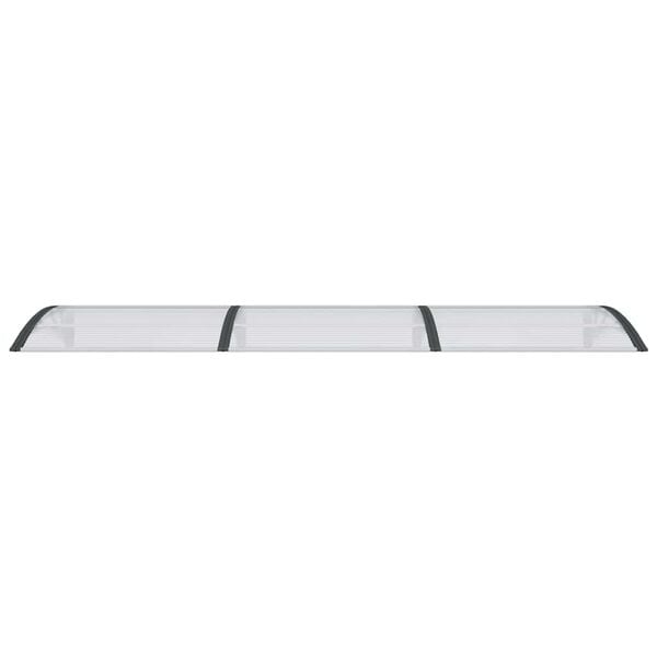 vidaXL Türvordach Schwarz und Transparent 300x75 cm Polycarbonat