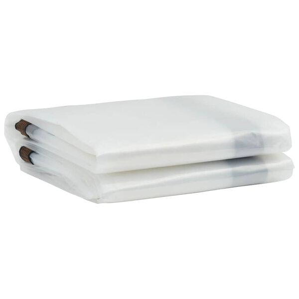 vidaXL Transparente Plane mit &Ouml;sen 2x6 m Polyethylen