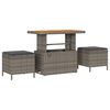 vidaXL Gartensofa-set 10 pcs Grau Poly-Rattan