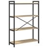 vidaXL B&uuml;cherregal Sonoma-Eiche 80 x 30 x 120 cm Holzwerkstoff