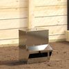 vidaXL H&uuml;hnerf&uuml;tterer Silber 35 x 30,5 x 43,5 cm Verzinkter Stahl