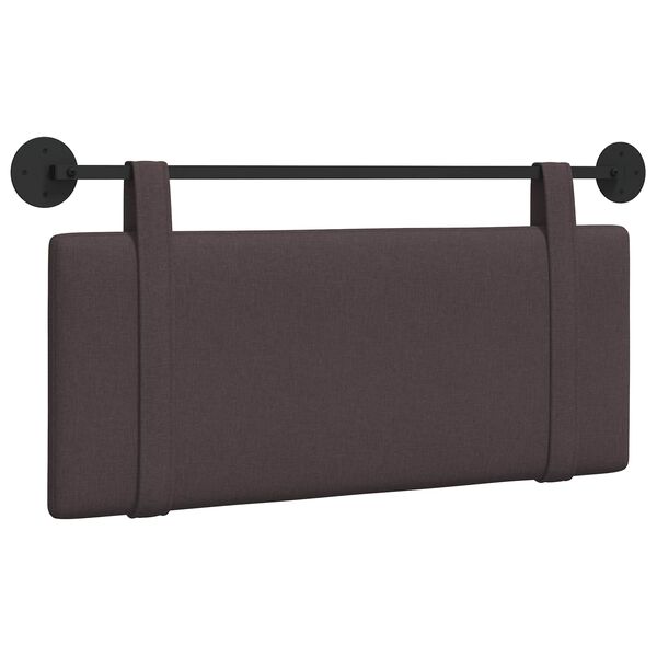 vidaXL H&auml;ngevorderseite Wandmontiert Dunkelbraun 110 x 55 x 5 cm Stoff