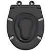 vidaXL Toilettensitz Anthrazit 47 x 37 x 4 cm Duroplast
