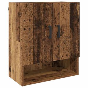 vidaXL Wandschrank Wandmontiert Altholz 60 x 31 x 70 cm Holzwerkstoff