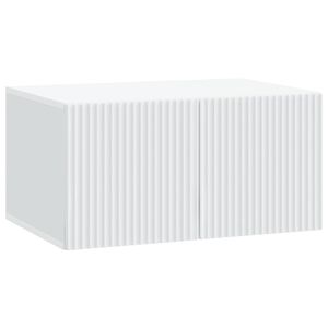 vidaXL Wandmontierter TV-Schrank Wei&szlig; 59,5 x 41 x 30 cm Holzwerkstoff