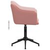 vidaXL Esszimmerst&uuml;hle 2 Stk. Drehbar Rosa Samt