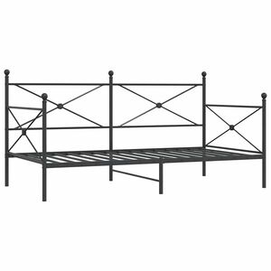 vidaXL Etagenbett ohne Matratze Schwarz 107x203 cm Stahl