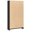 vidaXL B&uuml;cherregal Schwarz 80x24x143 cm Holzwerkstoff