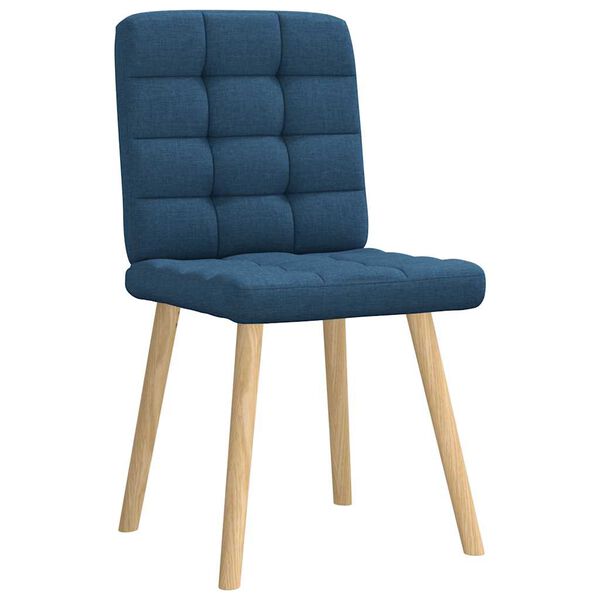 vidaXL Esszimmerst&uuml;hle 6 Stk. Blau Stoff