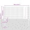 vidaXL Zaun mit Pfosten Gr&uuml;n 0,6 x 10 m Stahl und PVC