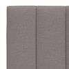 vidaXL Bett mit Matratze "Hanko" Taupe 80x200 cm Stoff