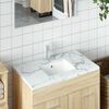 vidaXL Waschbecken Wei&szlig; 39x30x18,5 cm Rechteckig Keramik