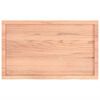 vidaXL Waschtischplatte Hellbraun 100x60x(2-6) cm Massivholz Behandelt