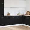 vidaXL Unterschrank f&uuml;r Sp&uuml;le Schwarz Eiche 80x46x81,5 cm Holzwerkstoff