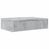 vidaXL TV-Schrank mit LED-Leuchten Betongrau 60x35x15,5 cm