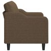 vidaXL 2-Sitzer-Sofa Braun 140 cm Stoff