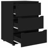vidaXL Aufbewahrungsschrank Schwarz 60 x 48 x 81 cm Holzwerkstoff