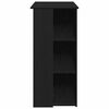 vidaXL Bartisch Schwarz Eichen-Optik 102 x 50 x 103,5 cm Holzwerkstoff