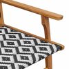vidaXL Gartenst&uuml;hle mit Tisch 3 pcs Schwarz 90 x 45 x 40 cm