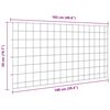 vidaXL Teichzaun Set 5 pcs Gr&uuml;n 100 x 50 cm Stahl